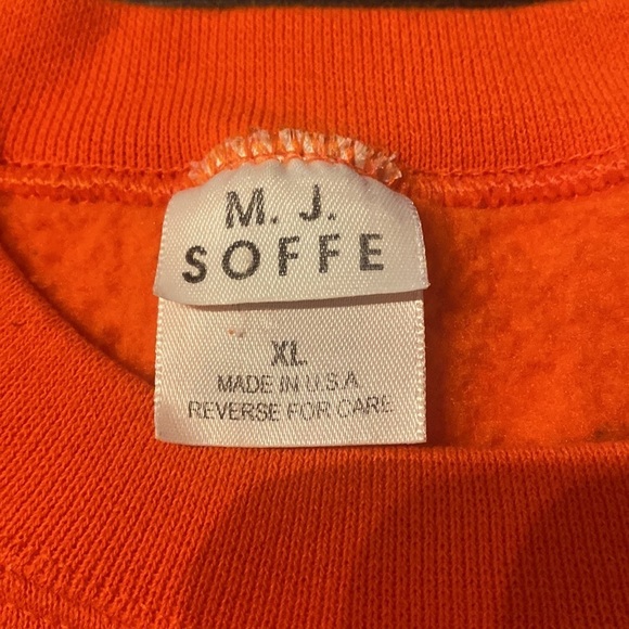 M.J. Soffee Women’s Orange Clemson Sweatshirt Size XL - Picture 3 of 4